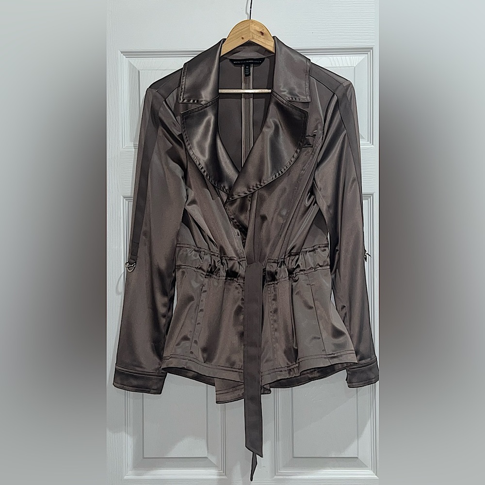 WHBM Shiny Metallic Utility jacket